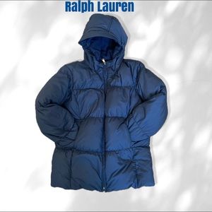 Ralph Lauren Hooded Zip Up Puffer Jacket